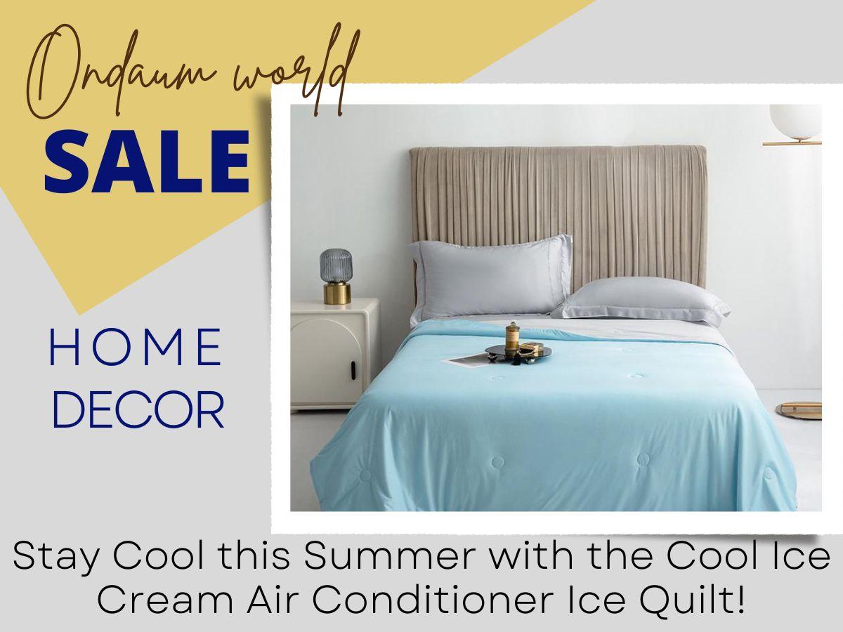 Cool Ice Cream Air Conditioner Ice Quilt: Stay Cool this Summer!