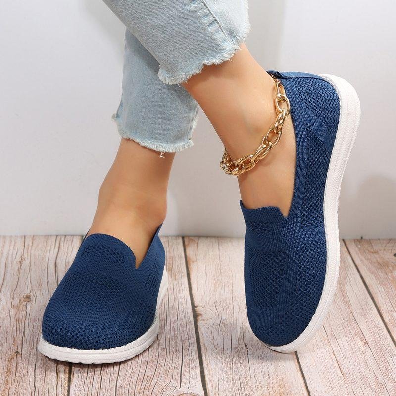 Women's Mesh Shoes Breathable Slip On Lazy Shoes Loafers - Image 3