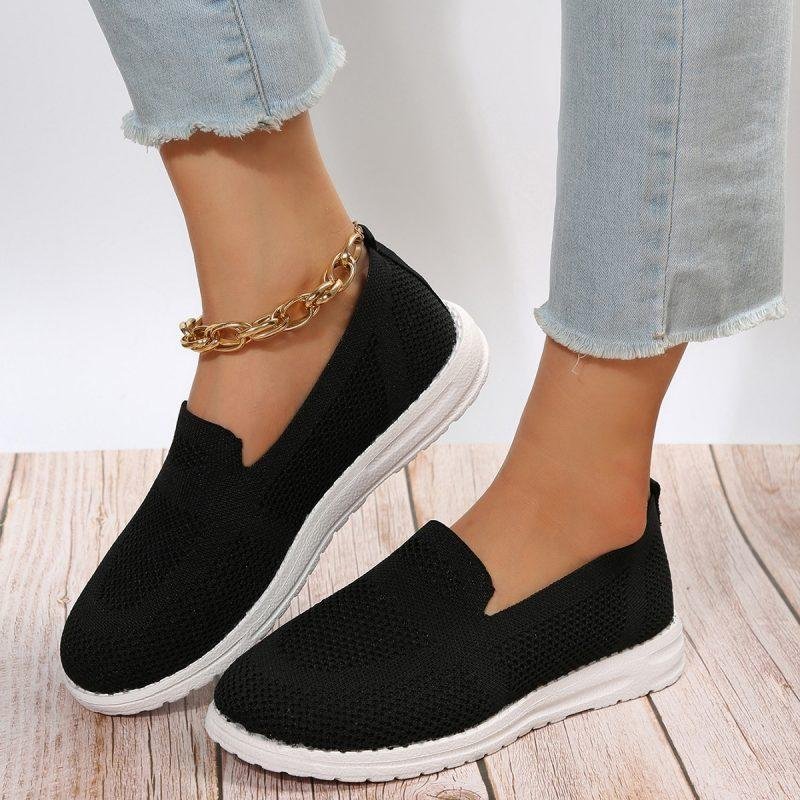 Women's Mesh Shoes Breathable Slip On Lazy Shoes Loafers - Image 2