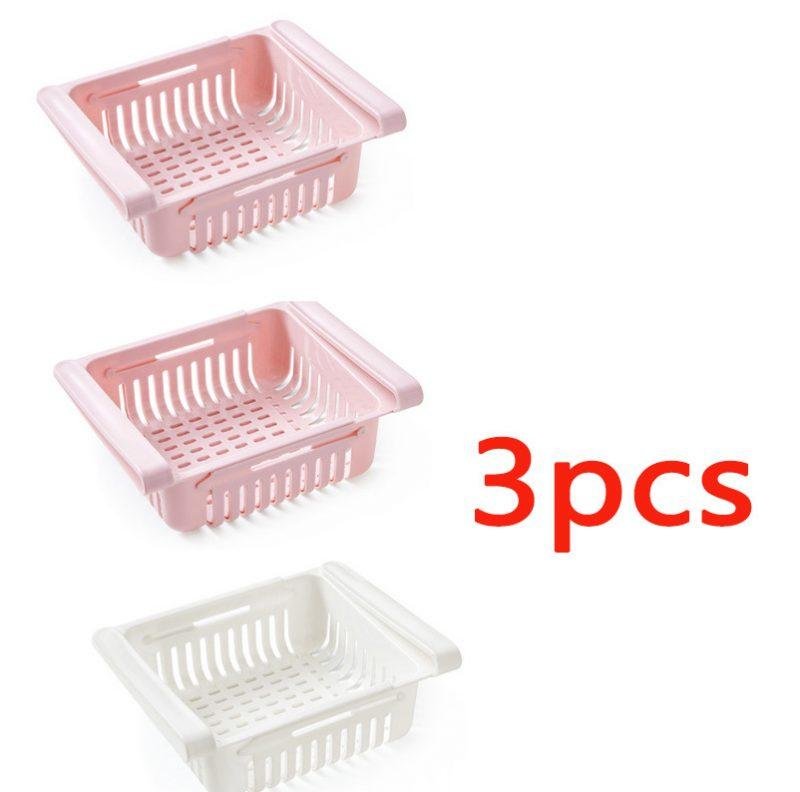 Refrigerator Storage Basket Stretchable Multifunction Kitchen Refrigerator Storage Box - Image 7