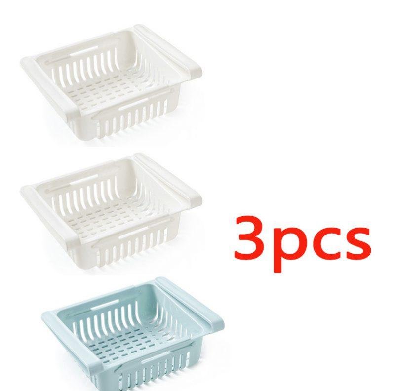 Refrigerator Storage Basket Stretchable Multifunction Kitchen Refrigerator Storage Box - Image 8