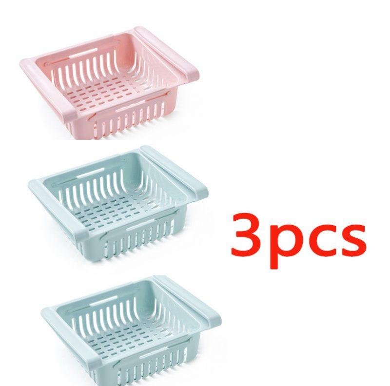 Refrigerator Storage Basket Stretchable Multifunction Kitchen Refrigerator Storage Box - Image 5