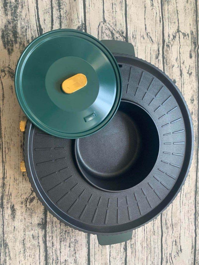 Multi-Function Hot Pot Barbecue One-Piece Pot Home Baking Tray Roasting and Frying Barbecue Machine Hotpot - Image 4