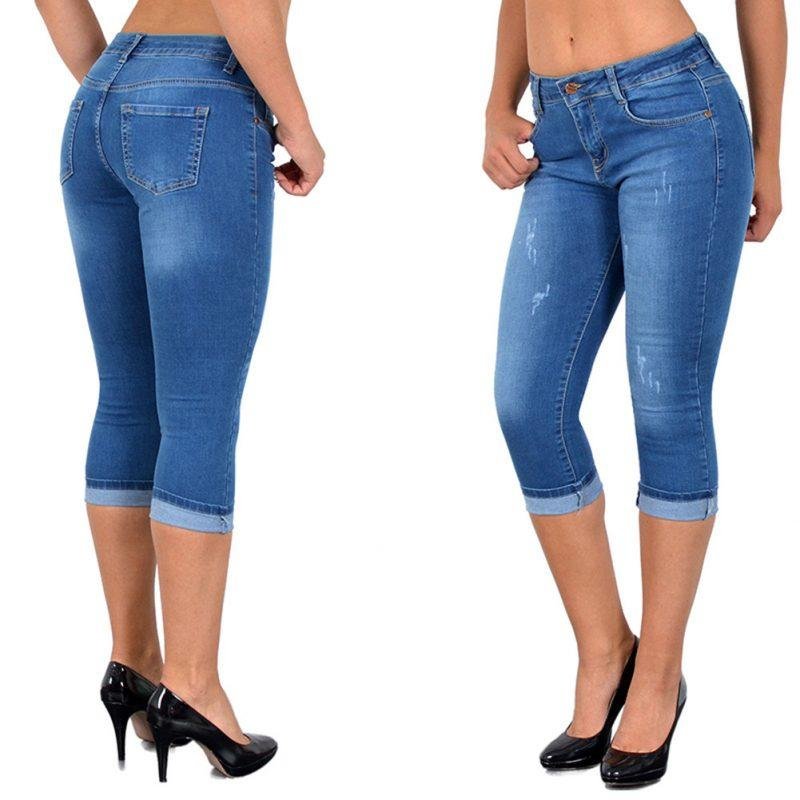 Cropped denim pants - Image 2