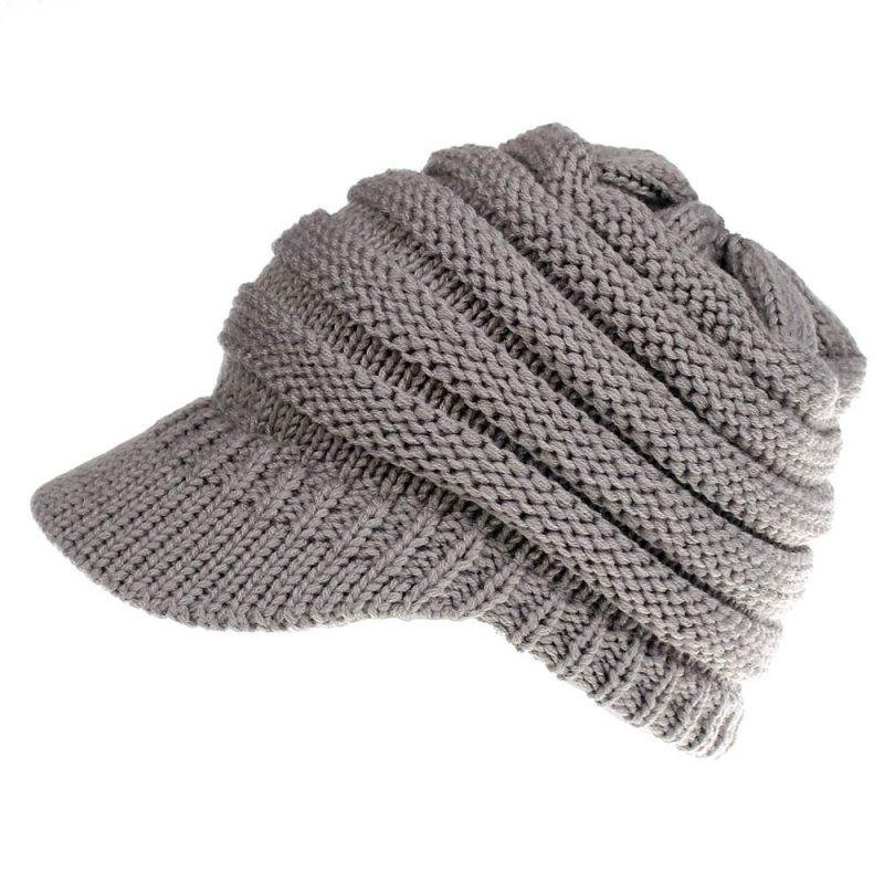 Women Ponytail Beanies Autumn Winter Hats Female Soft Knitting Caps Warm Ladies Skullies - Image 8