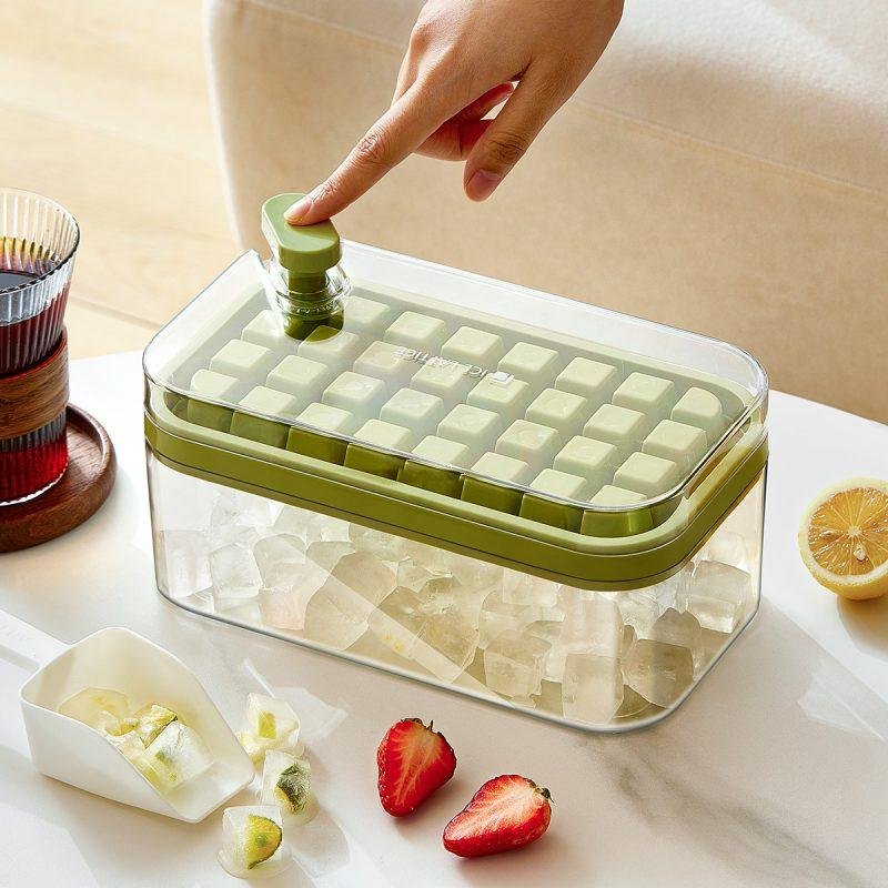 Home Refrigerator Ice Storage Box Homemade Ice Lattice Food Grade One Key Deicing - Image 2