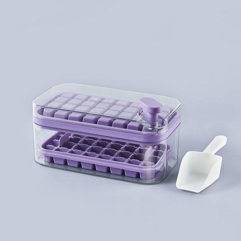 Home Refrigerator Ice Storage Box Homemade Ice Lattice Food Grade One Key Deicing - Image 8