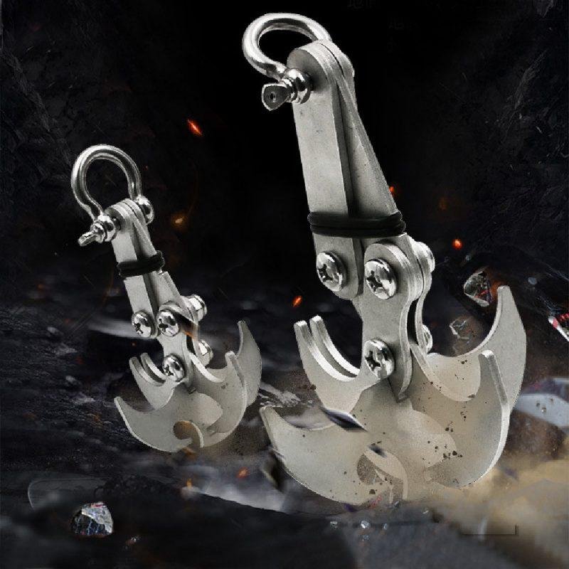 Stainless Steel Survival Folding Hook - Image 2