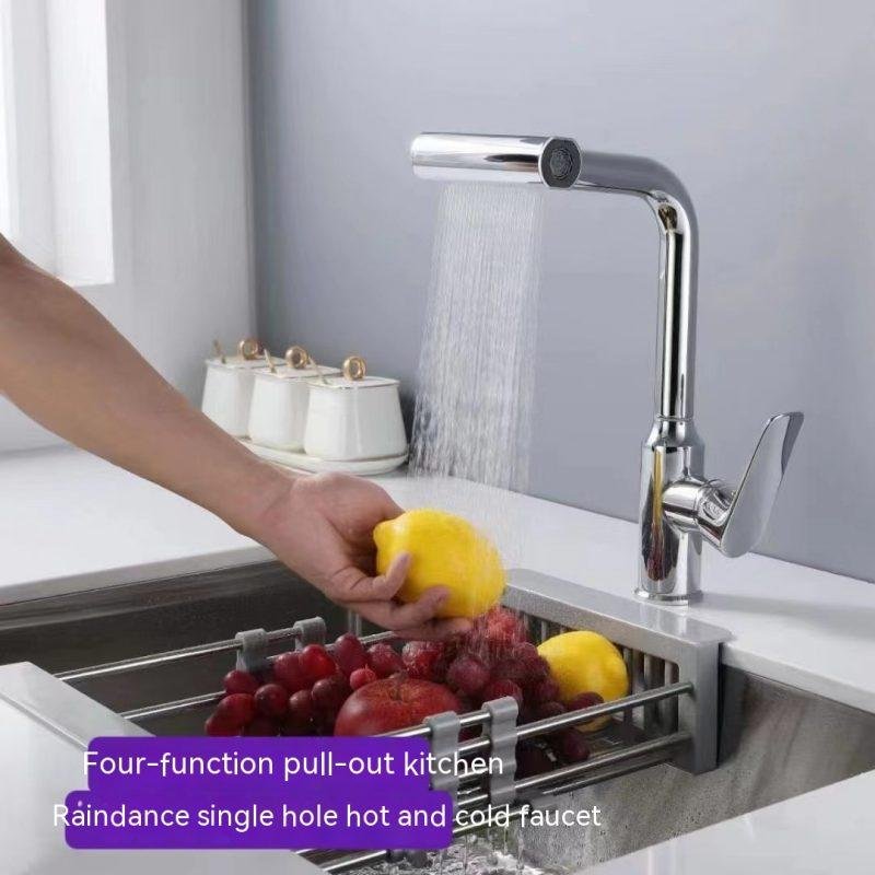 Household Minimalist Rotating Pull-out Sink Faucet - Image 5