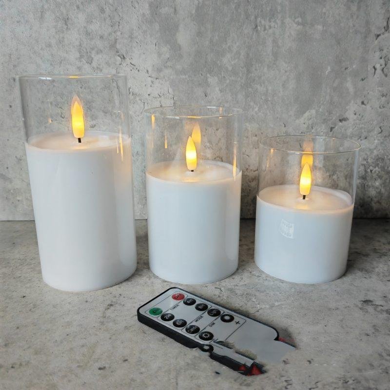 Electroplated Glass LED Electronic Candle Lights Wholesale Rechargeable - Image 3