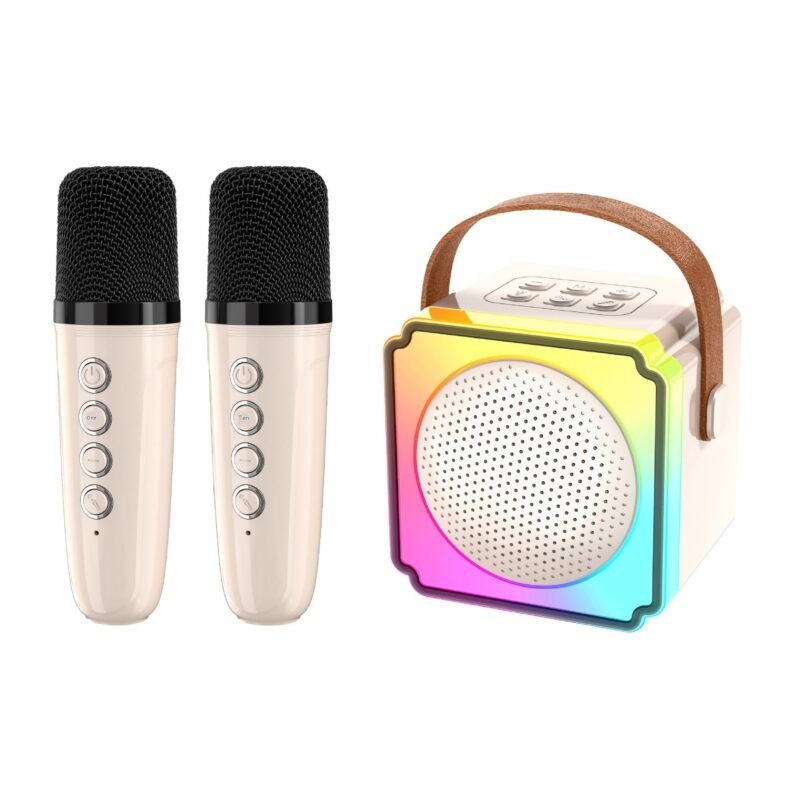 Double Microphone Household Outdoor Karaoke Microphone Speaker - Image 6