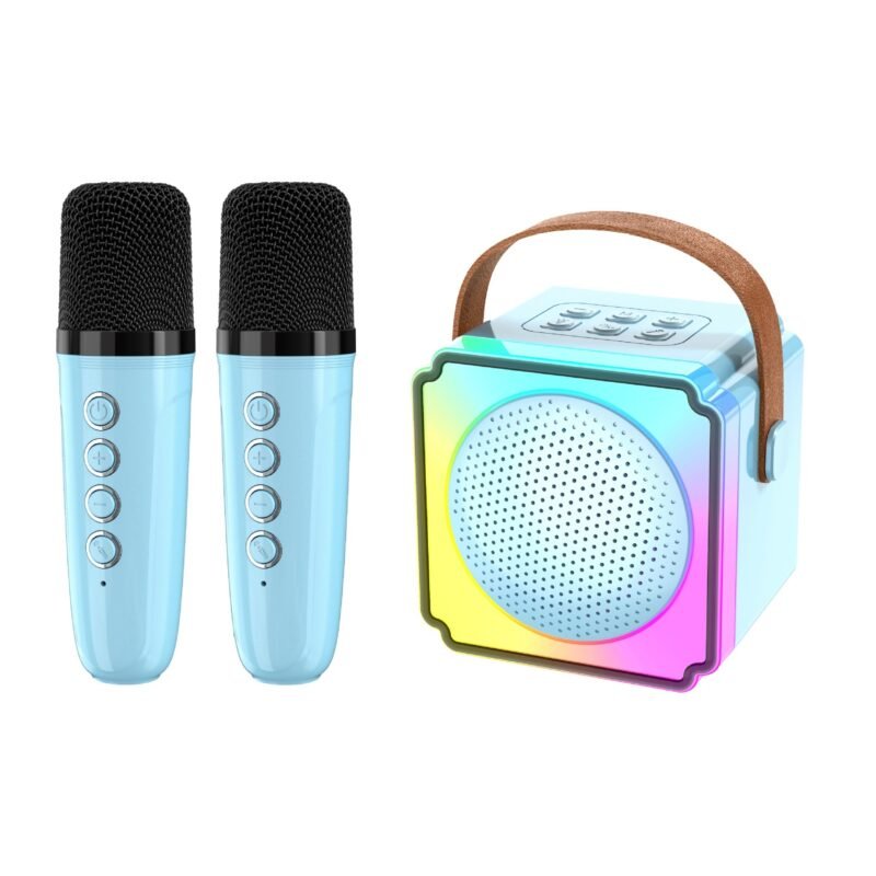 Double Microphone Household Outdoor Karaoke Microphone Speaker - Image 4