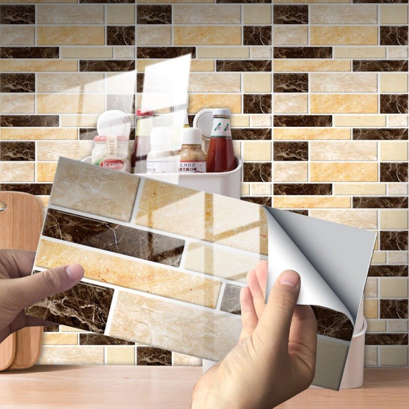 Marble Rock Crystal Tile Stickers Self-adhesive Wear-resistant Floor - Image 2
