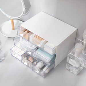 Cosmetic drawer type composable sorting box for students'' dormitory